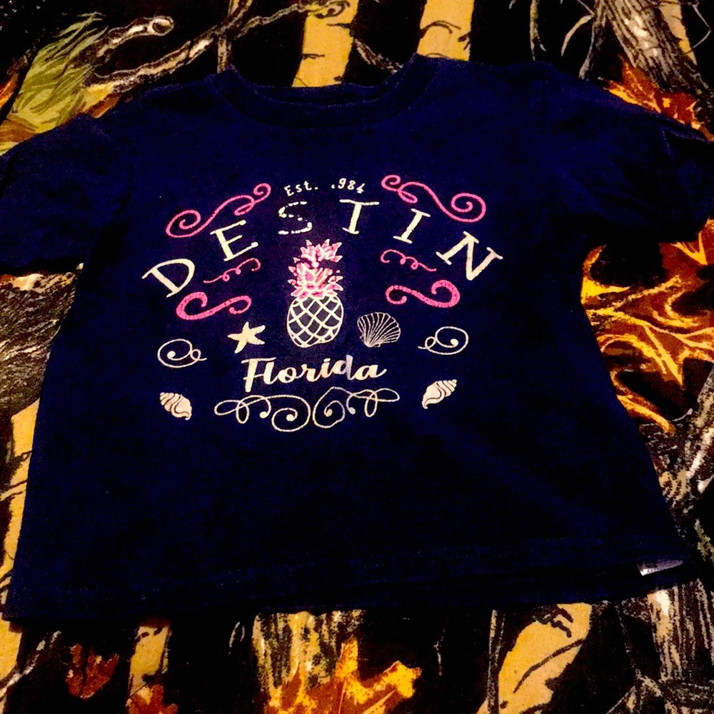 Blue shirt bought from destin Florida